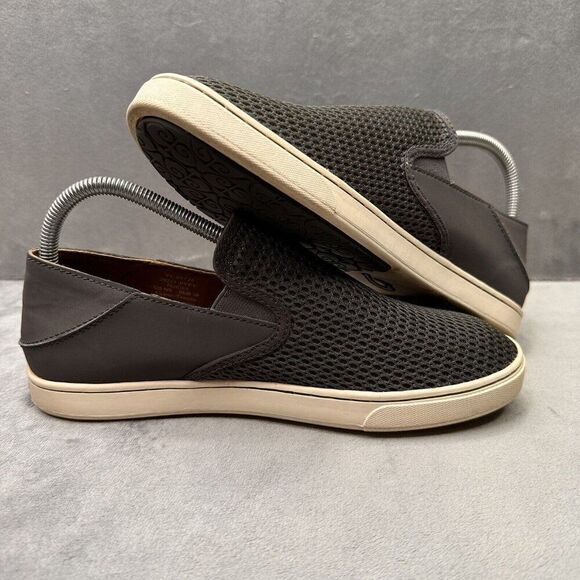 Olu'Kai Pehuea Womens Size 9 Shoes Gray Slip-On Comfort Casual Low Top Sneakers - Picture 5 of 8